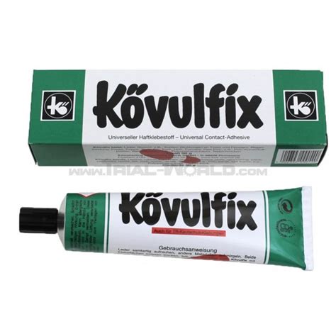 Kövulfix leather & neoprene contact glue .